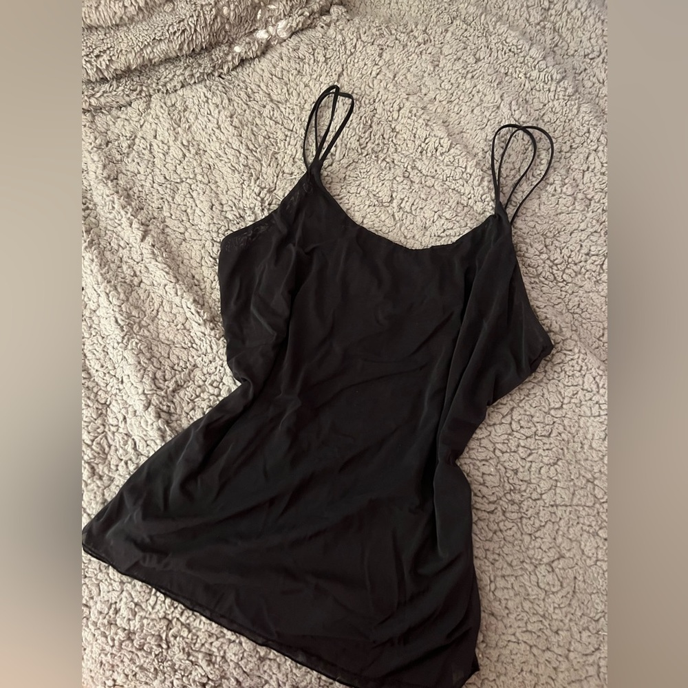 Cute black tank perfect for going out in!